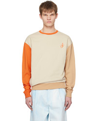 JW Anderson Beige Colorblock Sweatshirt
