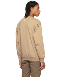 AAPE BY A BATHING APE Beige Crewneck Sweatshirt