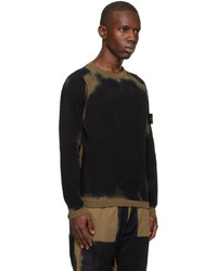 Stone Island Black Taupe Raglan Sweatshirt