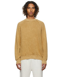 Les Tien Mineral Wash Mock Neck Sweatshirt