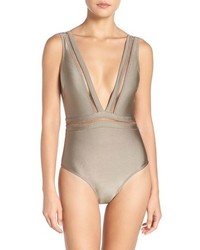 Ted Baker London Plunge One Piece Swimsuit