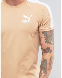 Puma Muscle Fit T Shirt In Tan To Asos
