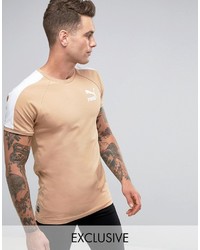 Puma Muscle Fit T Shirt In Tan To Asos