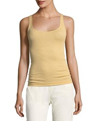 Vince Scoop Neck Ribbed Tank