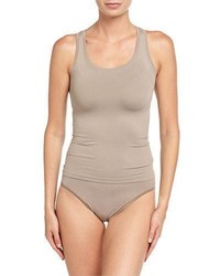 Hanro Touch Feeling Stretch Jersey Tank Top Taupe Gray