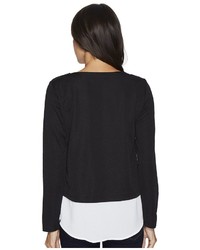 Calvin Klein Textured Twofer Top With Buttons Clothing