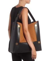 Stella McCartney Large Textured Faux Leather Bucket Bag