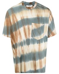Song For The Mute Tie Dye Print Chest Pocket T Shirt