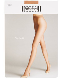 Wolford Nude 8 Denier Tights Sand