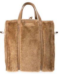 Balenciaga Bazar Shopper Large Shearling Fur Bag