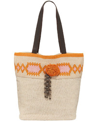 Ale By Alessandra Nomad Beach Tote Bag Beige