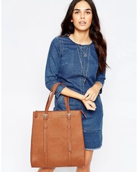 Pieces Structured Tote Bag