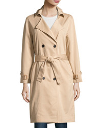 Lucca Couture Ali Twill Trench Coat Tan