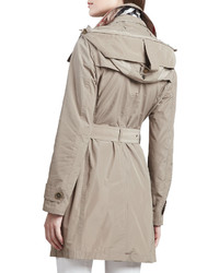 Burberry Balmoral Trenchcoat With Removable Hood Sisal