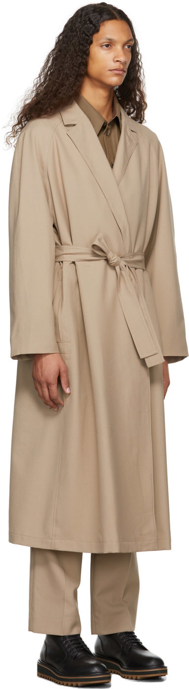 Lemaire Beige Soft Trench Coat, $1,275 | SSENSE | Lookastic