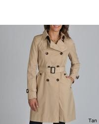 Vince Camuto Belted Long Raincoat