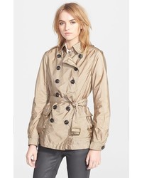 Burberry Brit Peasdale Belted Short Trench Coat