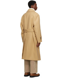 Solid Homme Brown Trench Coat
