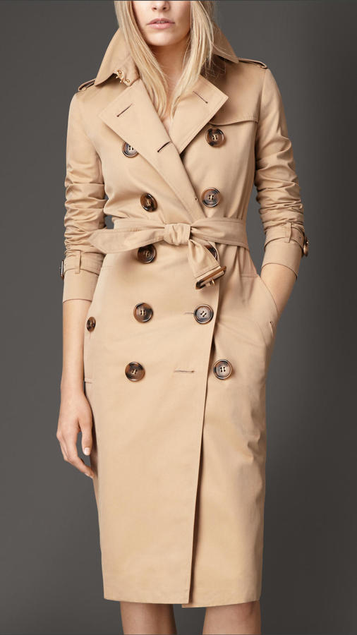 Burberry Horn Look Button Gabardine Trench Coat | Where to buy & how to ...