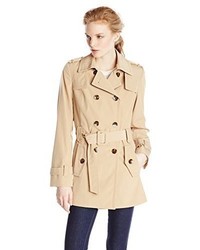 Calvin Klein Double Breasted Belted Trench Coat
