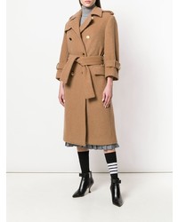 Thom Browne Camel Hair Double Breasted Trench Coat