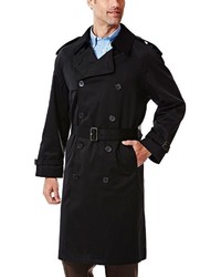 Haggar Classic Fit Double Breasted Trench Coat