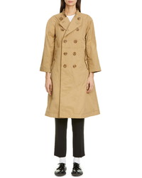 Tricot Comme des Garcons Double Breasted Taffeta Trench Coat