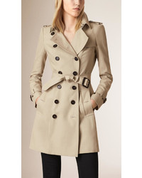 Burberry Double Cotton Twill Trench Coat, $2,095 | Burberry