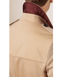Burberry Down Filled Cotton Gabardine Trench Coat