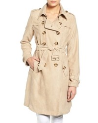Steve Madden Faux Suede Trench Coat