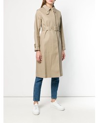 MACKINTOSH Fawn Bonded Cotton Single Breasted Trench Coat Lr 061