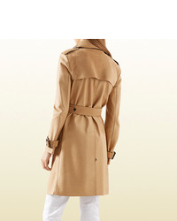Gucci Leather And Suede Trench Coat