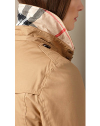 burberry hooded trench coat with warmer