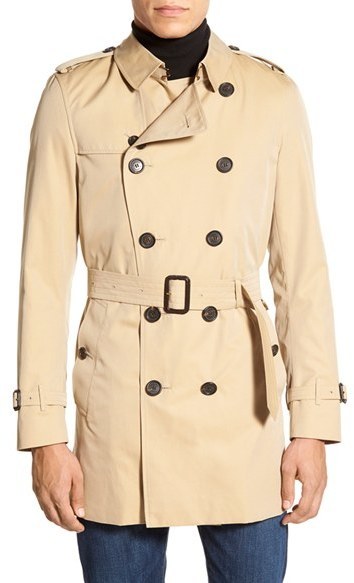burberry kensington double breasted trench coat
