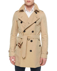 Burberry London Britton Double Breasted Trenchcoat Honey
