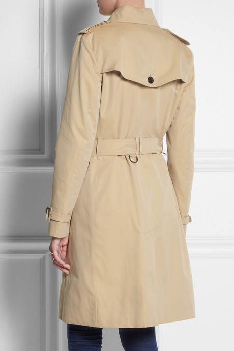 Burberry London Cotton Twill Trench Coat, $1,795 | NET-A-PORTER.COM ...