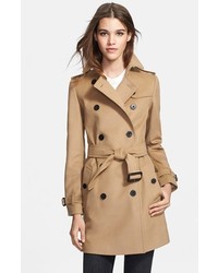 Burberry London Double Breasted Wool Cashmere Trench
