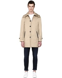 Mackage Lazaro Sand Neo Trench Mackintosh Jacket With Hood