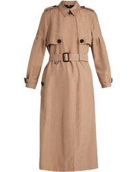 Burberry Maythorne Mulberry Silk Trench Coat