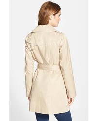 GUESS Piped Fit Flare Trench Coat