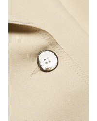 Rag & Bone Port Leather Trimmed Cotton Blend Piqu Trench Coat