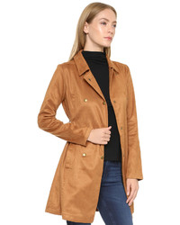 Renamed Faux Suede Trench Coat