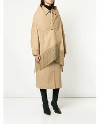 Sjyp Shawl Detailed Trench Coat