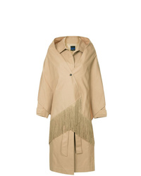 Sjyp Shawl Detailed Trench Coat