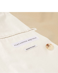 Alexander McQueen Slim Fit Cotton Gabardine Trench Coat