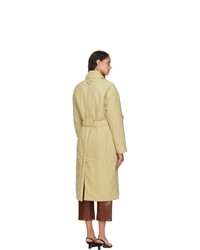 Tibi Tan Clyde Padded Trench Coat