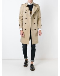 Burberry The Kensington Long Trench Coat Nude Neutrals