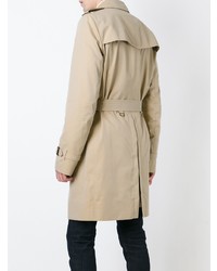 Burberry The Kensington Long Trench Coat Nude Neutrals