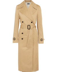 Joseph Townie Double Breasted Cotton Trench Coat Beige