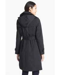 London Fog Trench Coat With Detachable Hood Liner